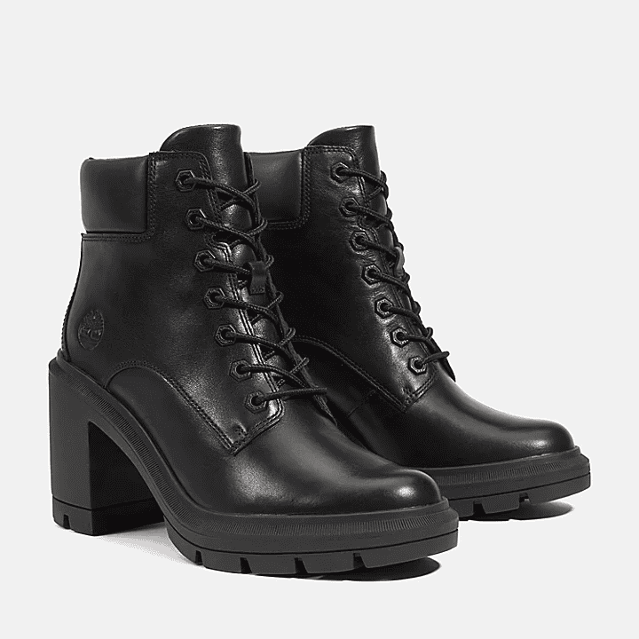 Timberland Allington Height Lace-Up Boot for Women in Monochrome Black